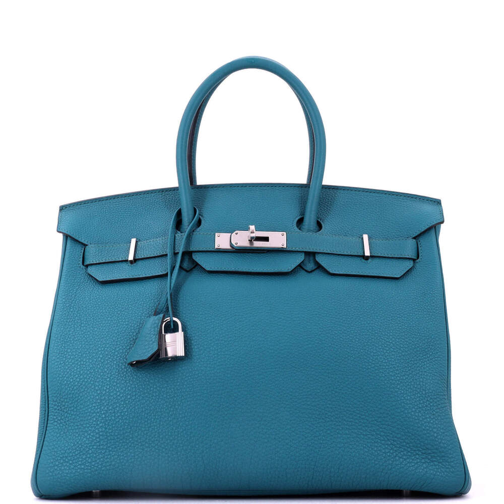 Hermes Birkin 35 Blue Togo with Palladium Hardware
